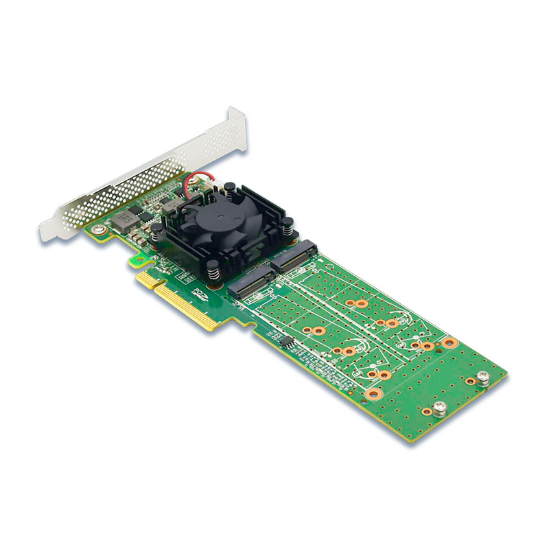 PCI Express x 8 to 4port M.2 NVMe SSD Switch Adapter 22110mm