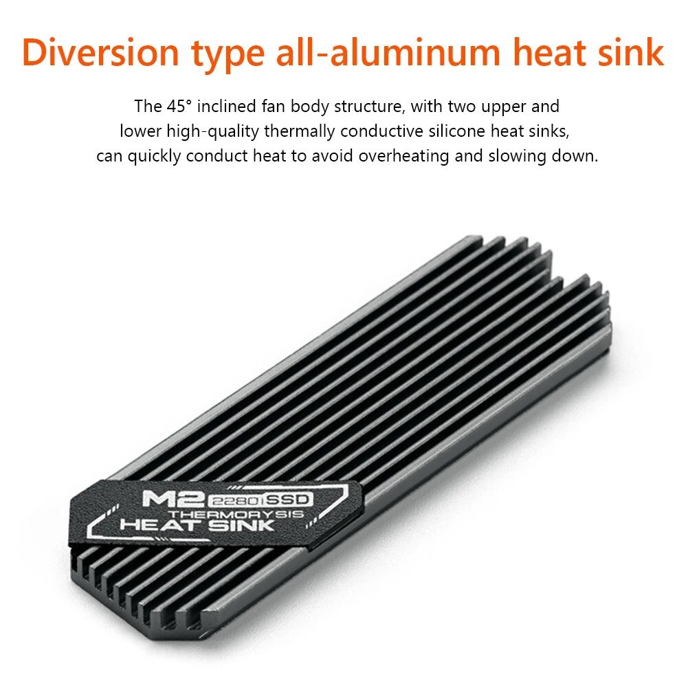 M.2 NVME NGFF 2280 PCIe SSD Copper Heatsink Radiation Fin for Laptop Notebook PC