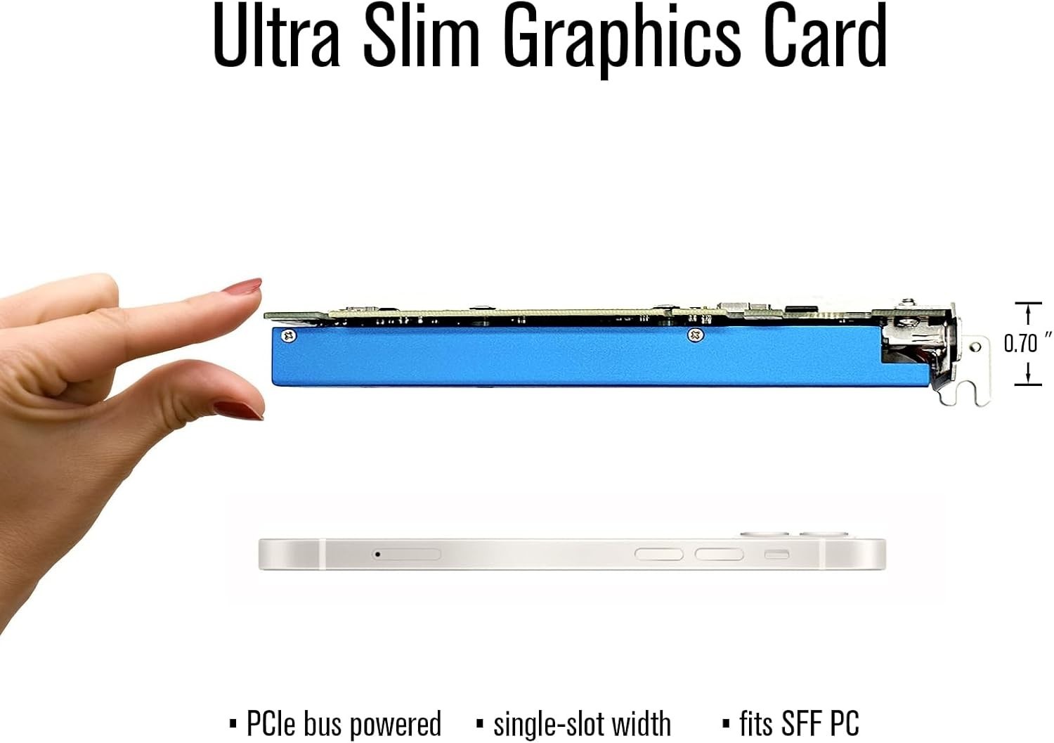 SRhonyra RTX 3050 6GB GDDR6 Low Profile Graphics Card 96-Bit Dual HDMI Display