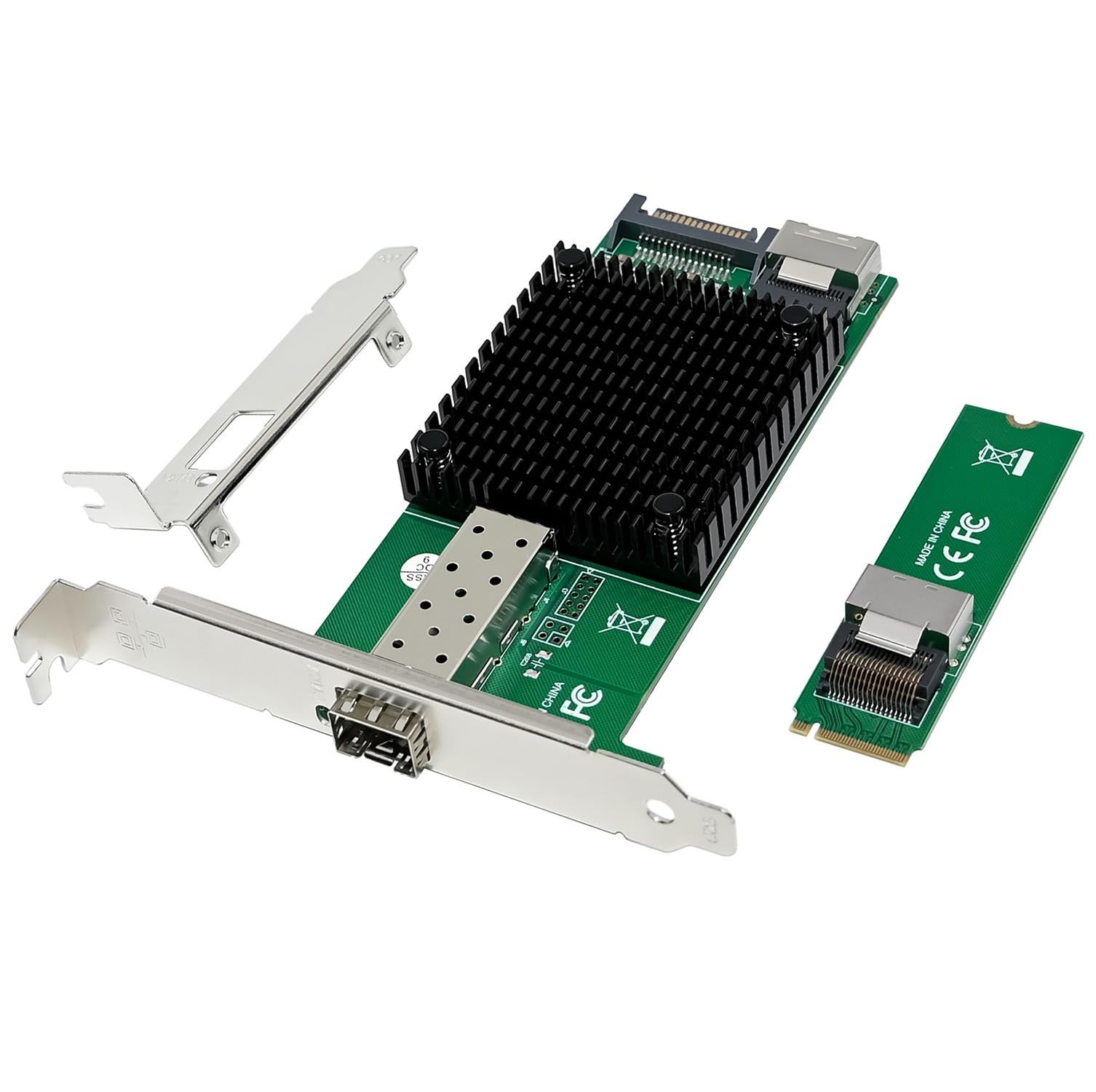 10 Gigabit M.2 to RJ45 SFP+ NIC, with Intel 82599(X520-DA1) Controller PCIe X…