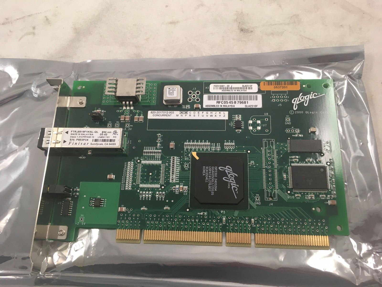 QLOGIC DELL FTRJ8519F1KNL-QL 820-2017012-903 Fiber Channel 2 PCI Card