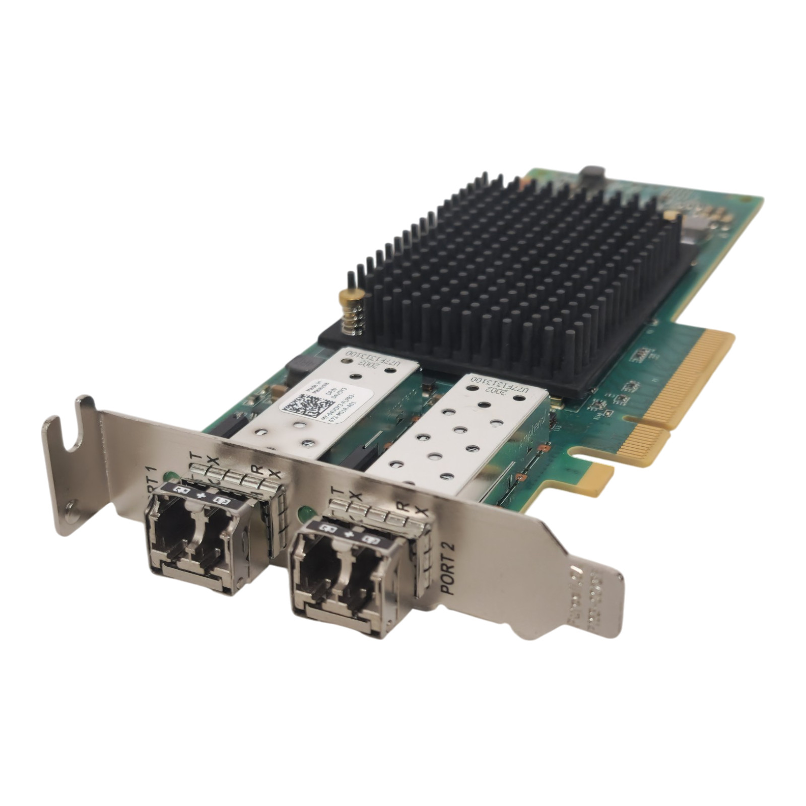 Dell Emulex LPe35002 Dual Port 32Gb FC SFP+ HBA HH 4VDY3 + 2x 32Gb SFP+