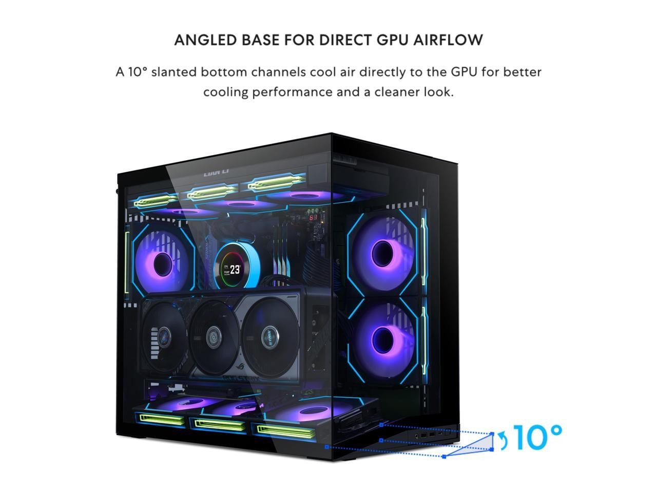 LIAN LI O11D MINI V2 Flow | Compact ATX Mid-Tower Airflow Computer Case | Panora