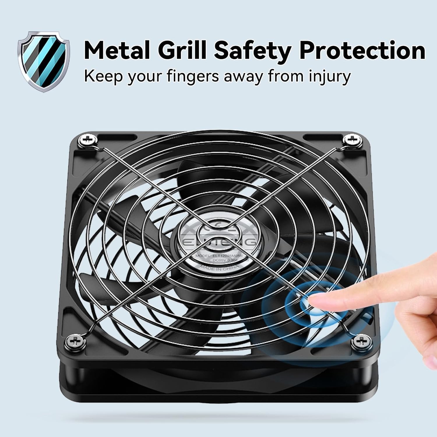 120Mm USB Computer Fan 5V PC Cooling Fan with 3 Adjustable Speeds DC to USB