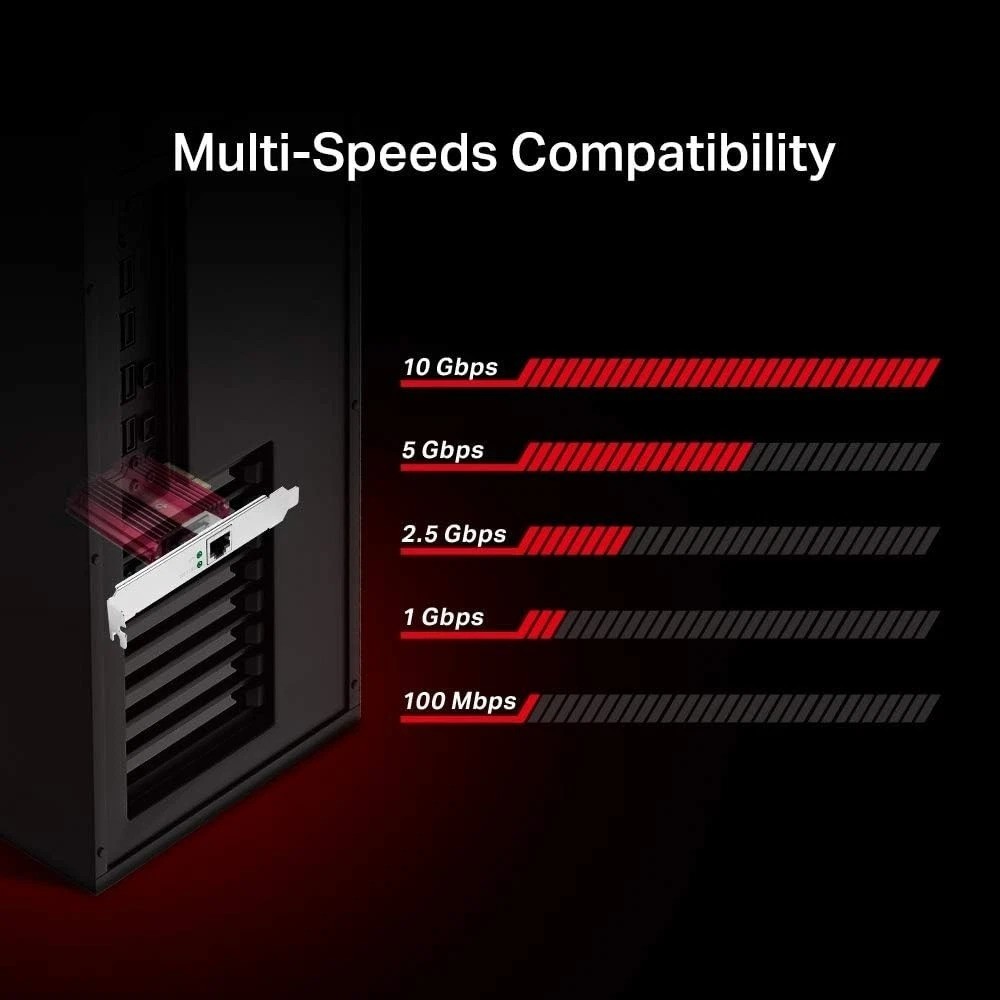 Upgrade to 10 Gbps with PCIe Network Card – Ethernet Adapter and Cable Included
