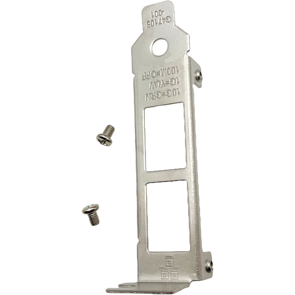 Low Profile Short Bracket with 2 Screws for Intel X540-T2 X550-T2 Network Card