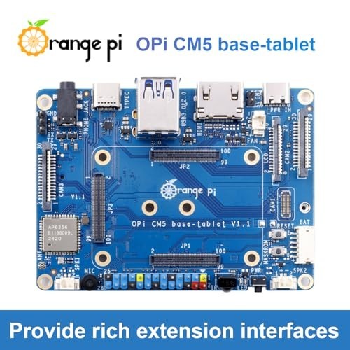 Orange Pi CM5 Baseboard, M.2 Slot, WiFi 5.0, Bluetooth 5.0, Compatible with CM5