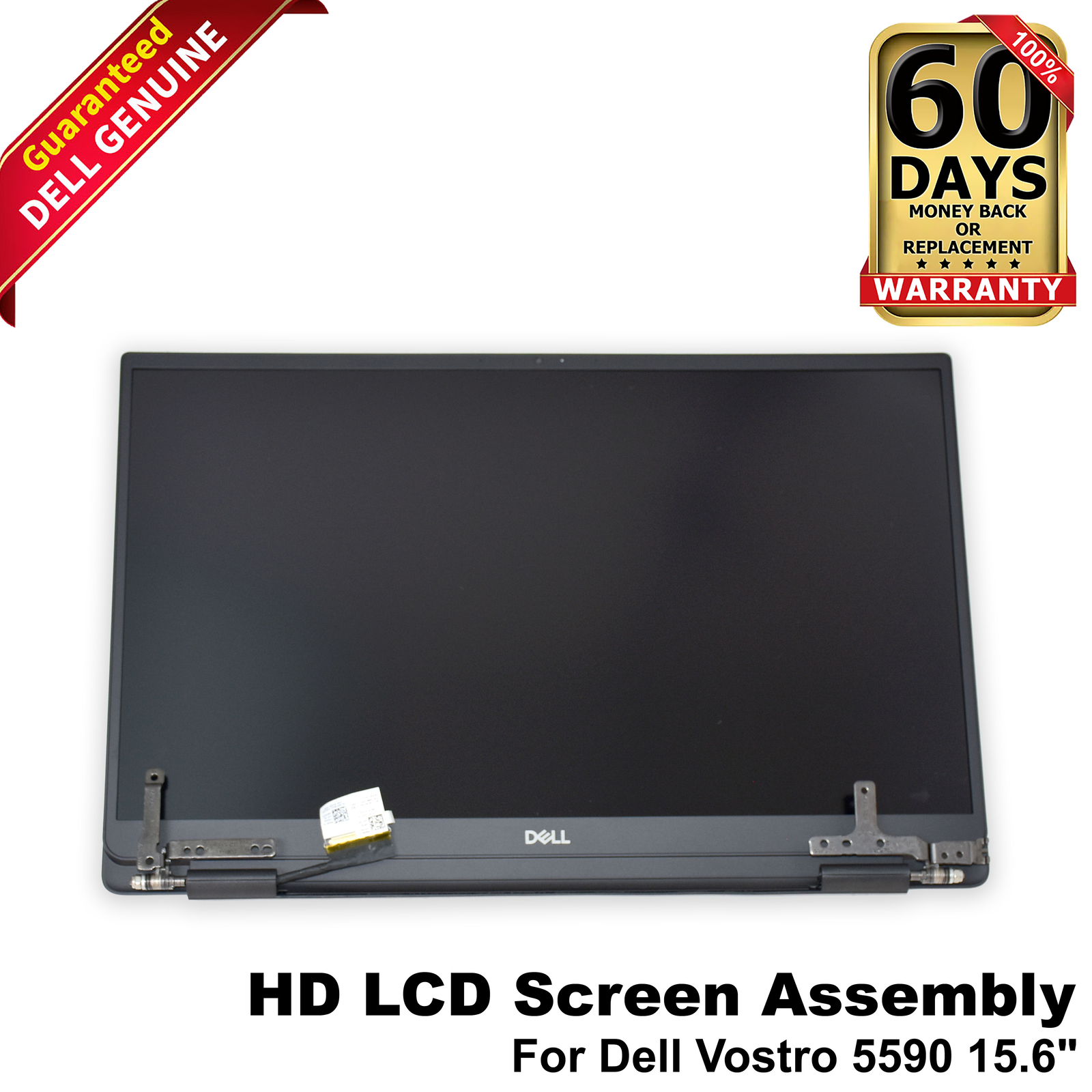 Dell Vostro 5590 15.6″ FHD LCD Screen Display Complete Assembly Gray – XT4FT