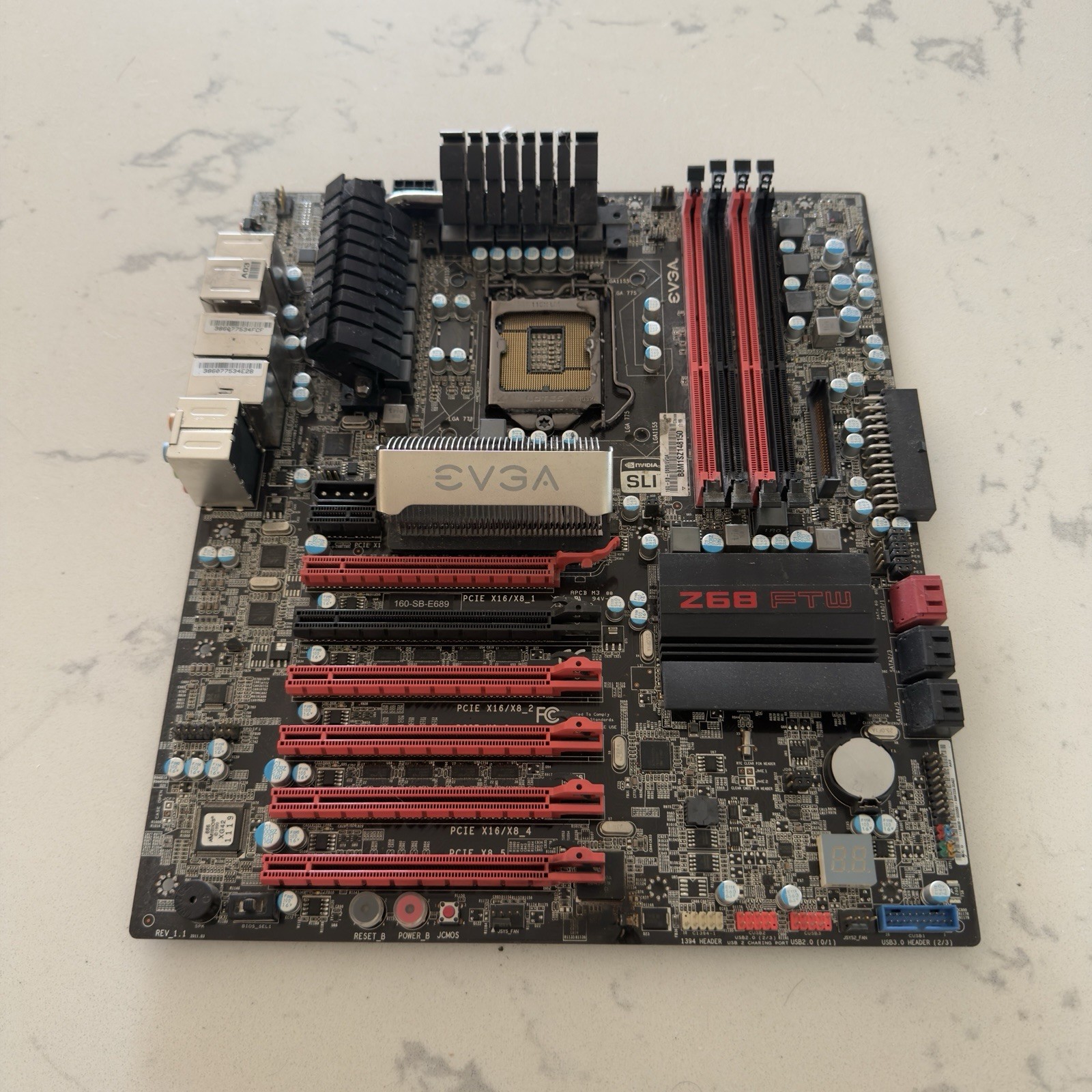 EVGA Z68 FTW Intel 2nd/3rd gen LGA1155 DDR3 ATX motherboard | SEE DESCRIPTION
