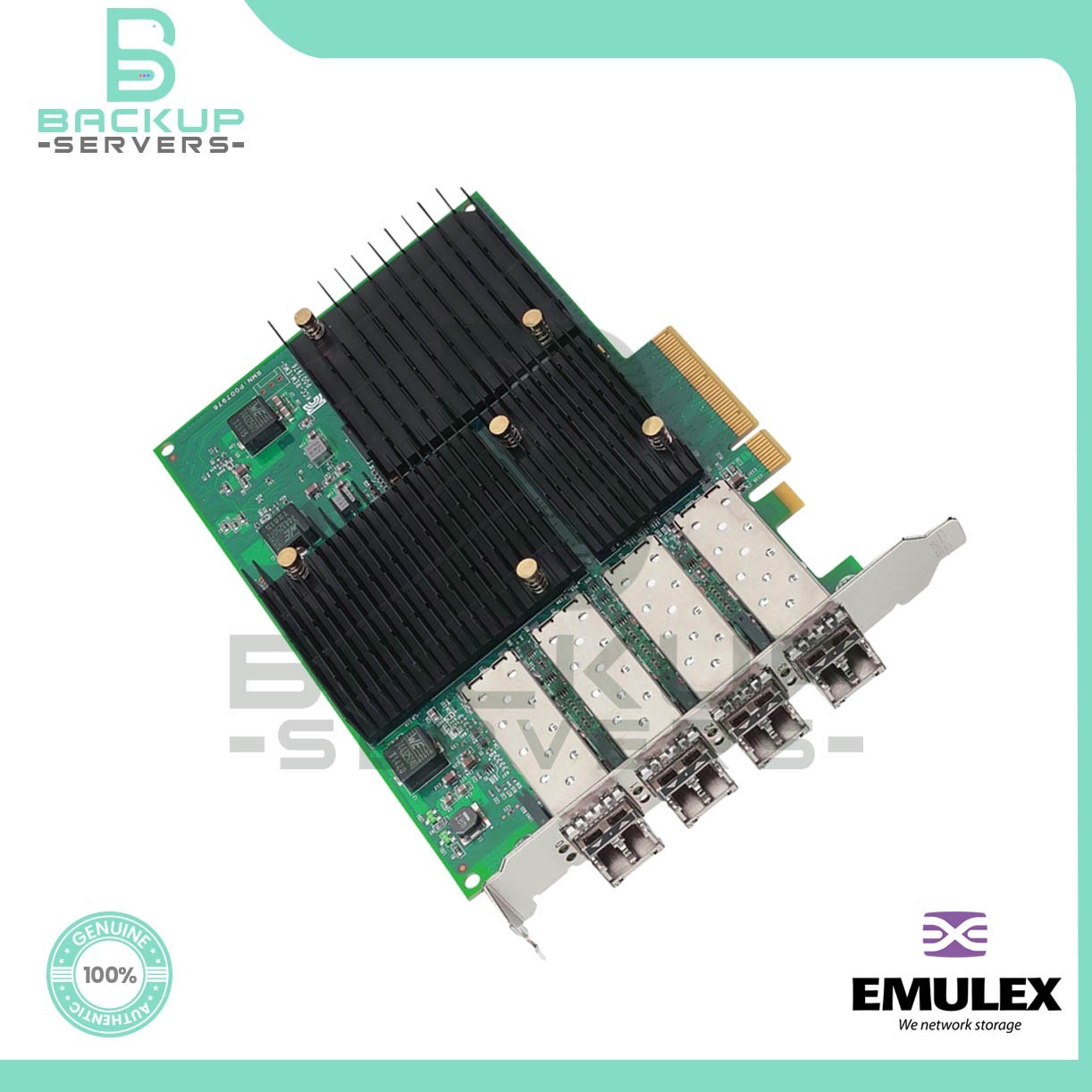 LPE16004-M6 Emulex Quad-Port 16Gbps PCI-e 3.0 x8 FC LC SFP+ Host Bus Adapter