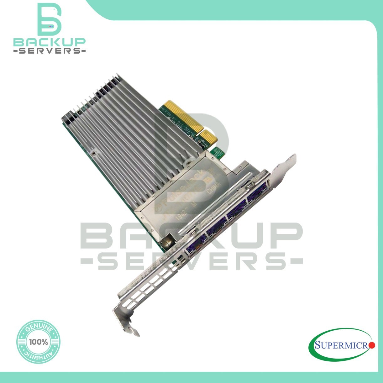AOC-STG-i4T Supermicro Quad-Port 10Gbps PCI-Express 3.0 x8 RJ-45 Network Adapter