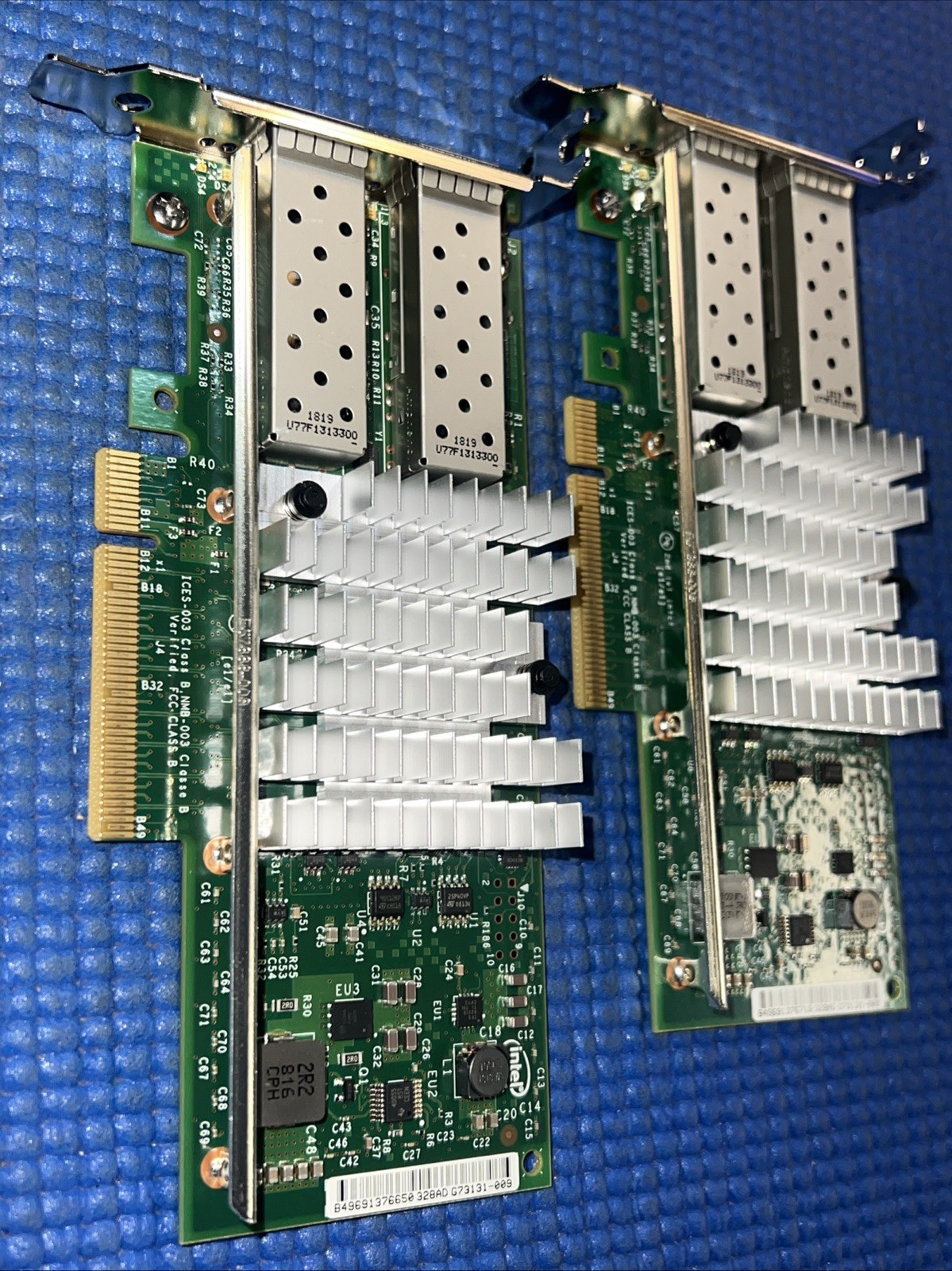 Lot of 2) Dell Intel X520-DA2 0942V6 942V6 10Gb Server Network Adapter