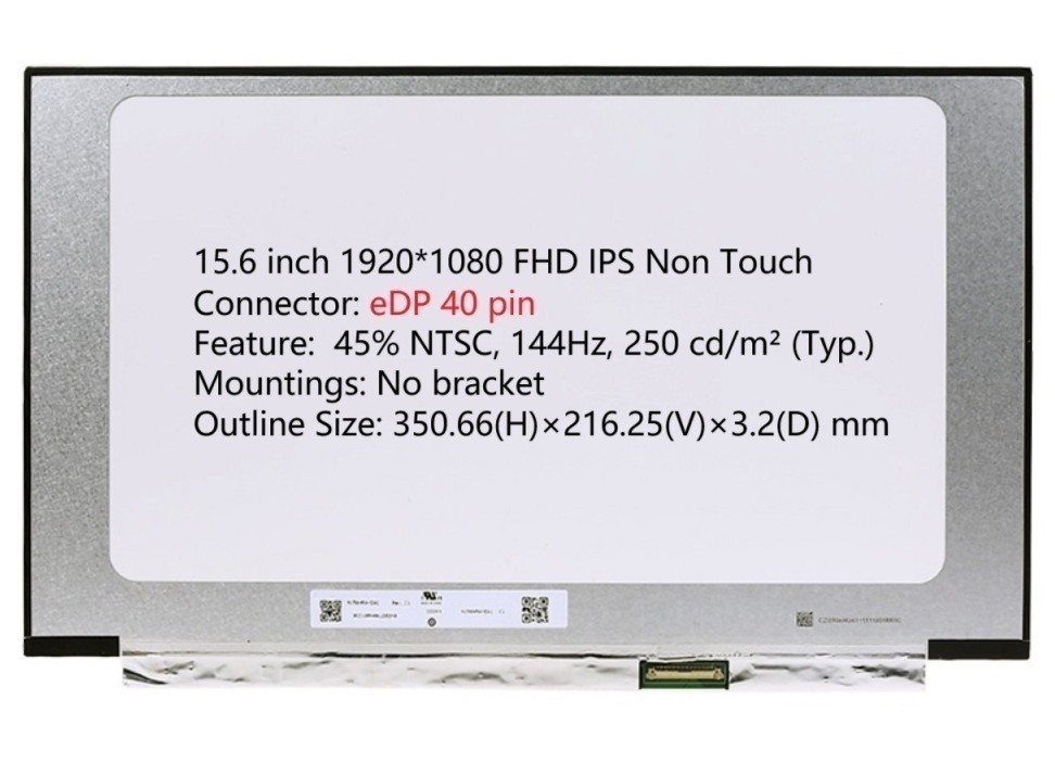 A+ 144Hz IPS 15.6 FHD Screen Gaming Panel for ASUS TUF FX516P FX516PM FX516PR
