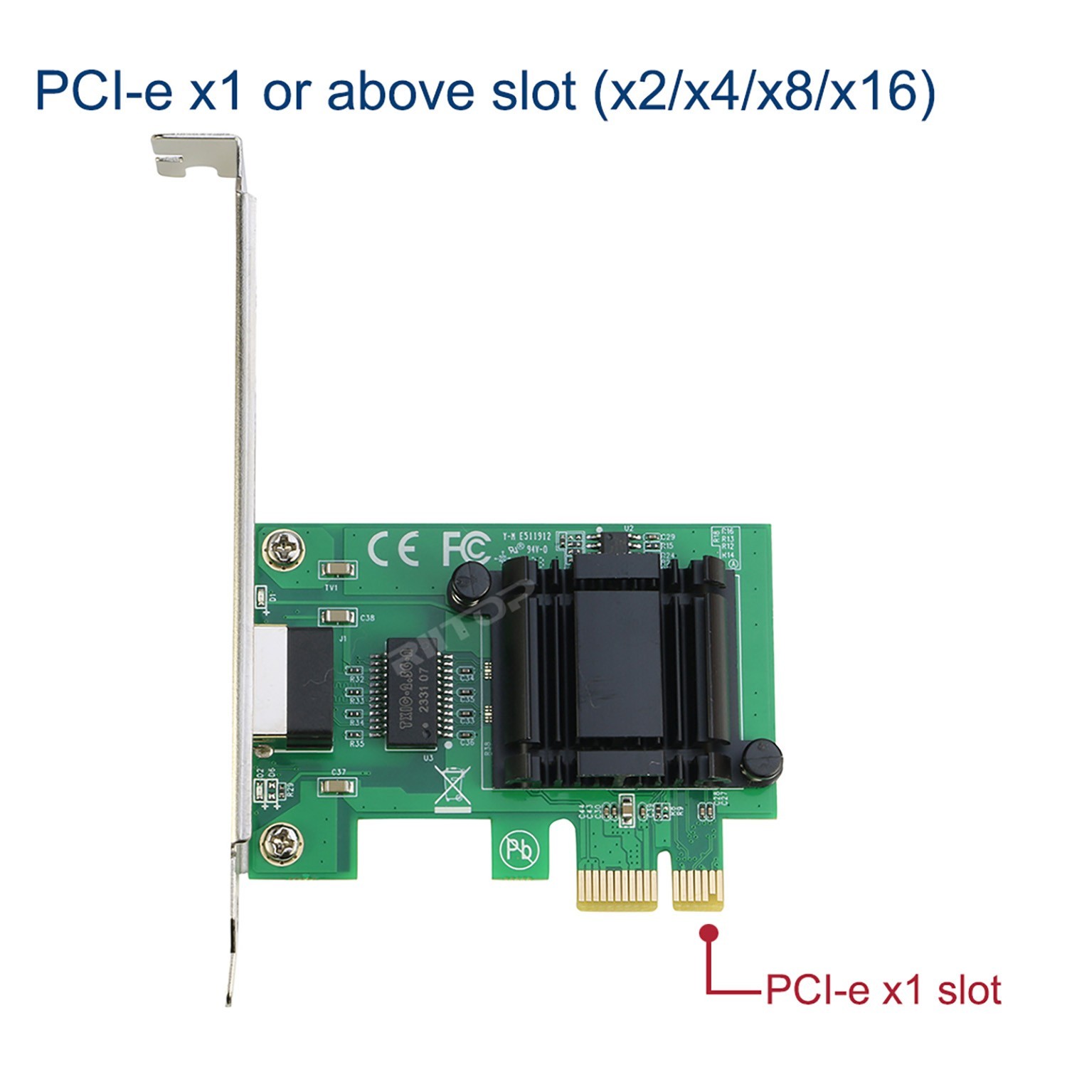 2.5GB PCIe Network Card, PCIe to 2.5 Gigabit Ethernet Network Adapter,Intel i225