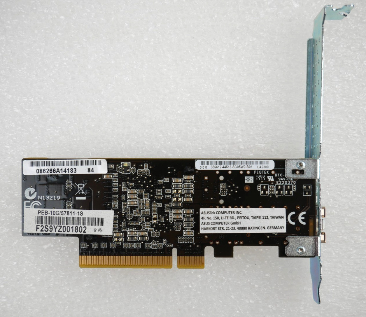 ASUS PEB-10G/57811-1S Single Port 10GbE SFP+ Network Adapter Card