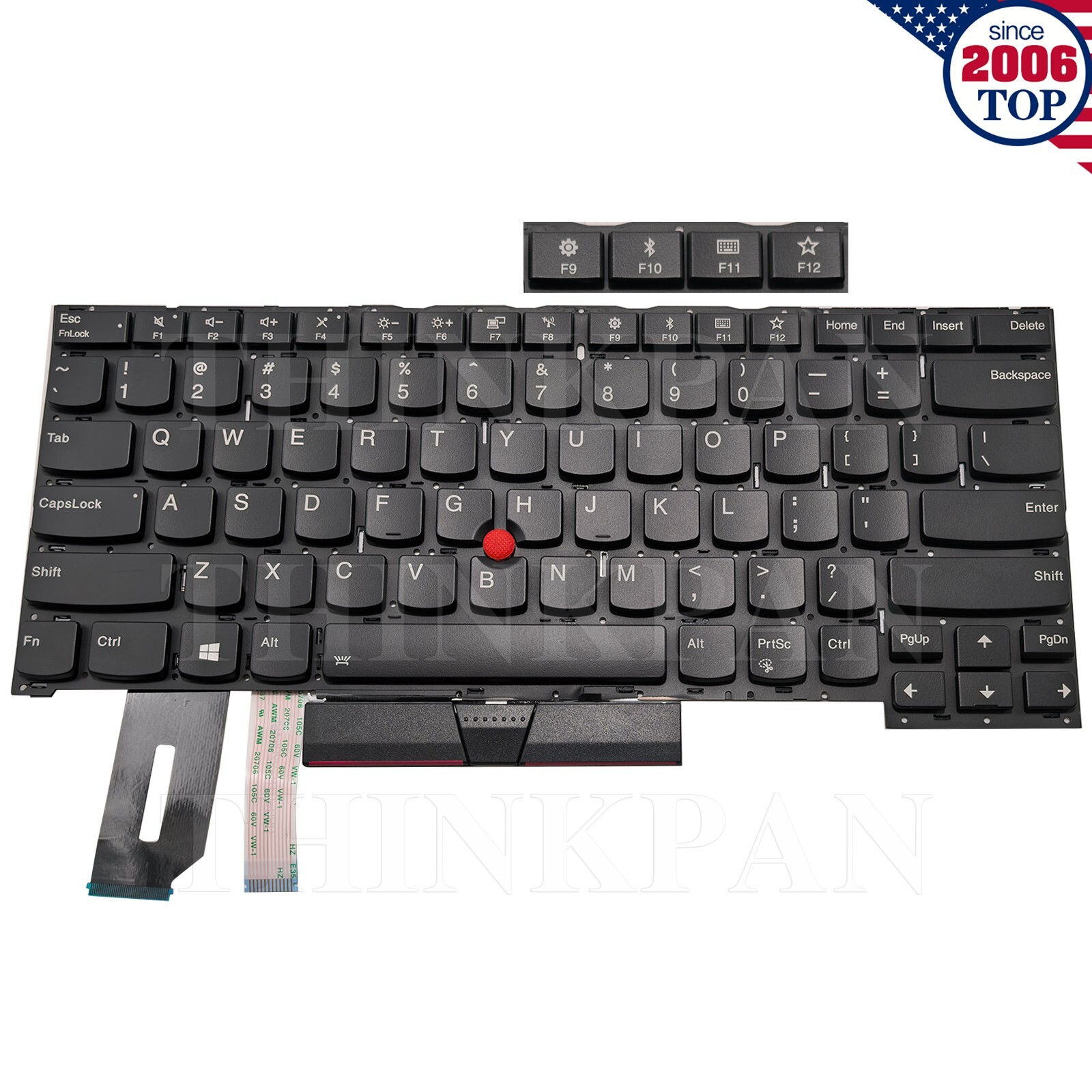 US Keyboard with Backlit for Lenovo ThinkPad T490S T495S P1 X1 Extreme Gen1 Gen2