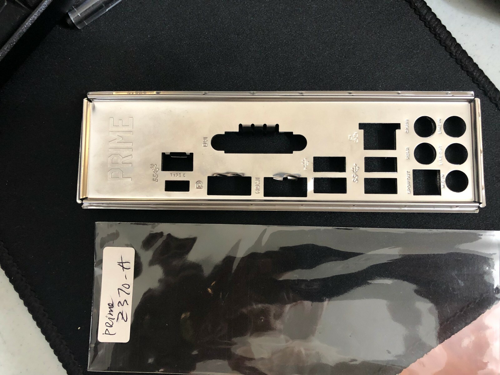 ASUS IO SHIELD FOR ASUS PRIME Z370-A , PRIME Z370 A , USED