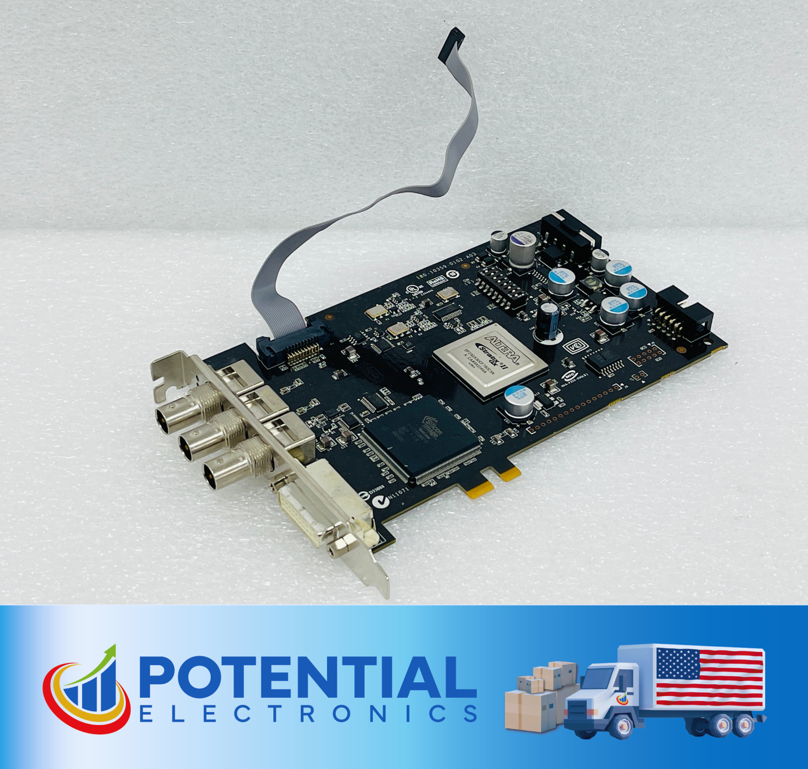 USED – NVIDIA PNY VCQFXSDIOPT2 Quadro Graphics to SDI Option Adapter /Free Shipp