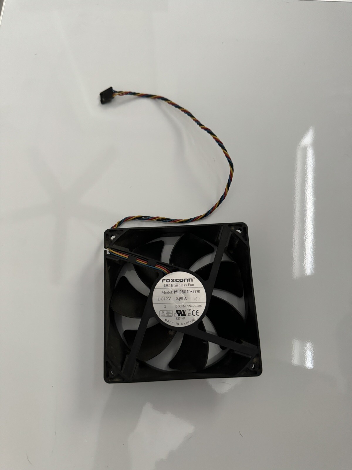 FOXCONN 12CM DC 12V 0.90A PV123812DSPF 01 120*120*38MM 5Pin DELL Cooling fan