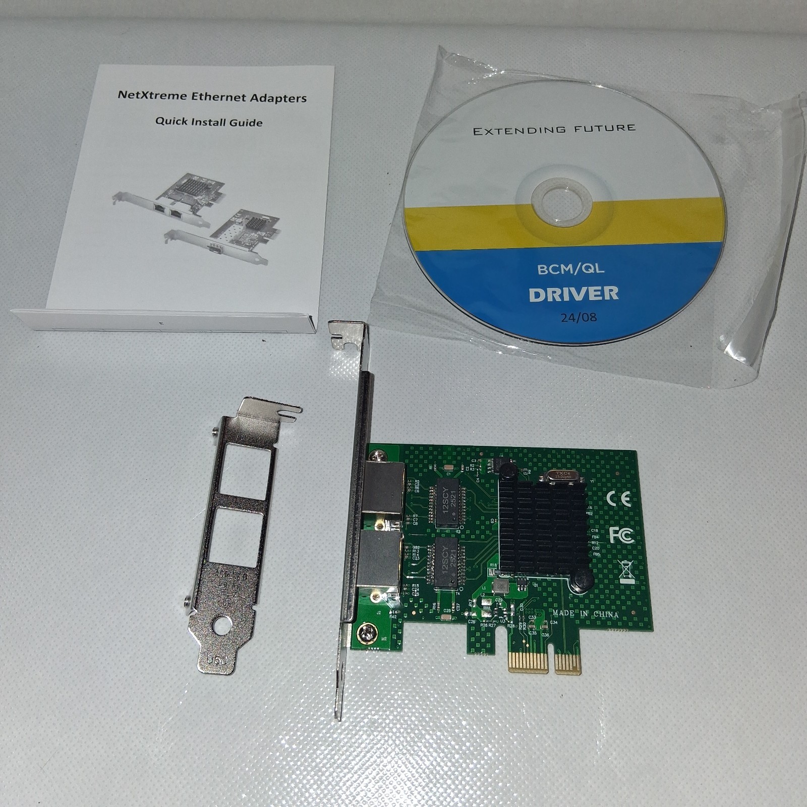 Dual-Port Pcie Gigabit Ethernet Server Adapter with Netxtreme BCM5720-2P