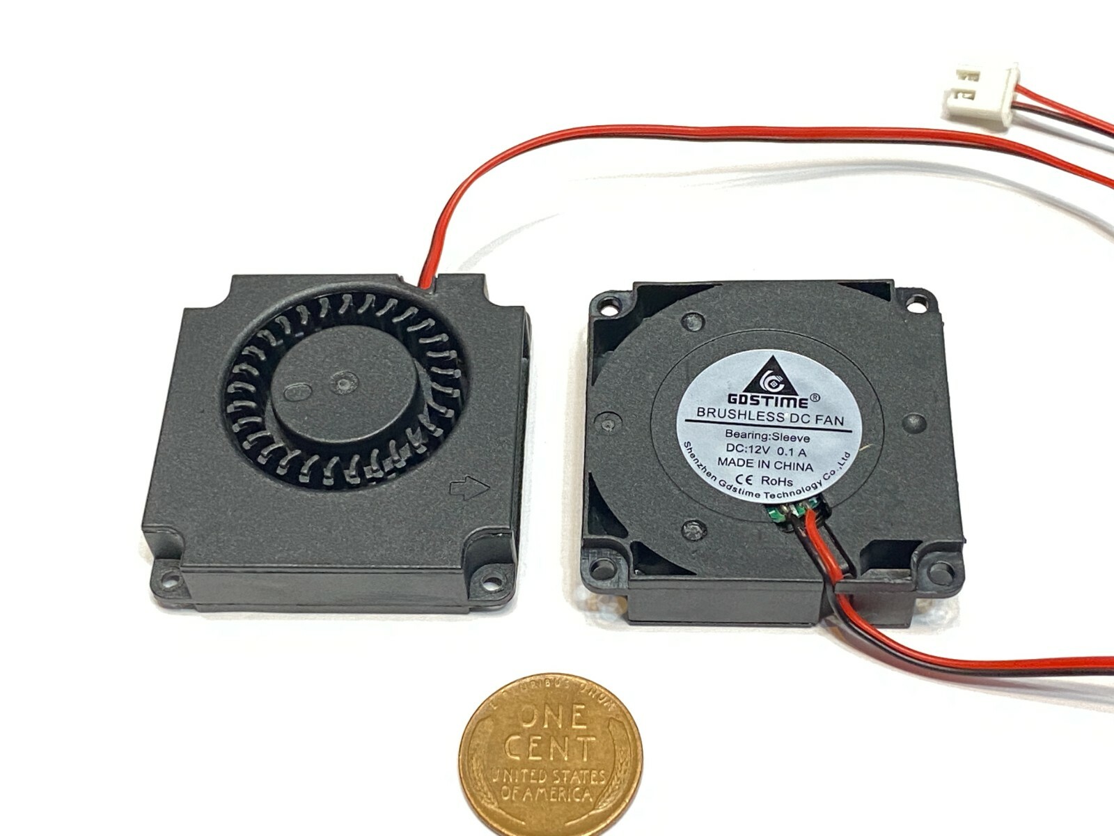 4 Pieces 12V 2Pin DC 40mm x 10mm 4010 Blower Radial Cooling 4cm Fan C4