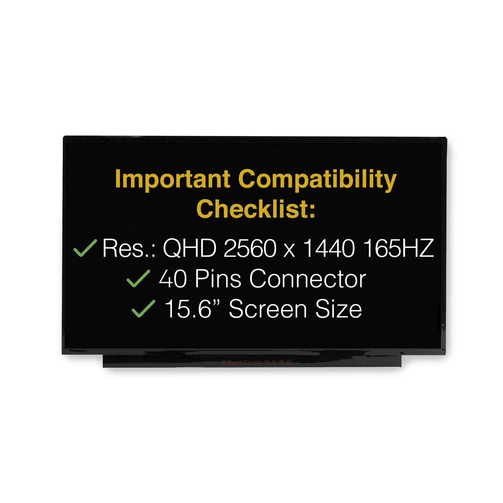 N156KME-GNA REV.C2 40 Pins QHD Screen Replacement LCD Display With Tools