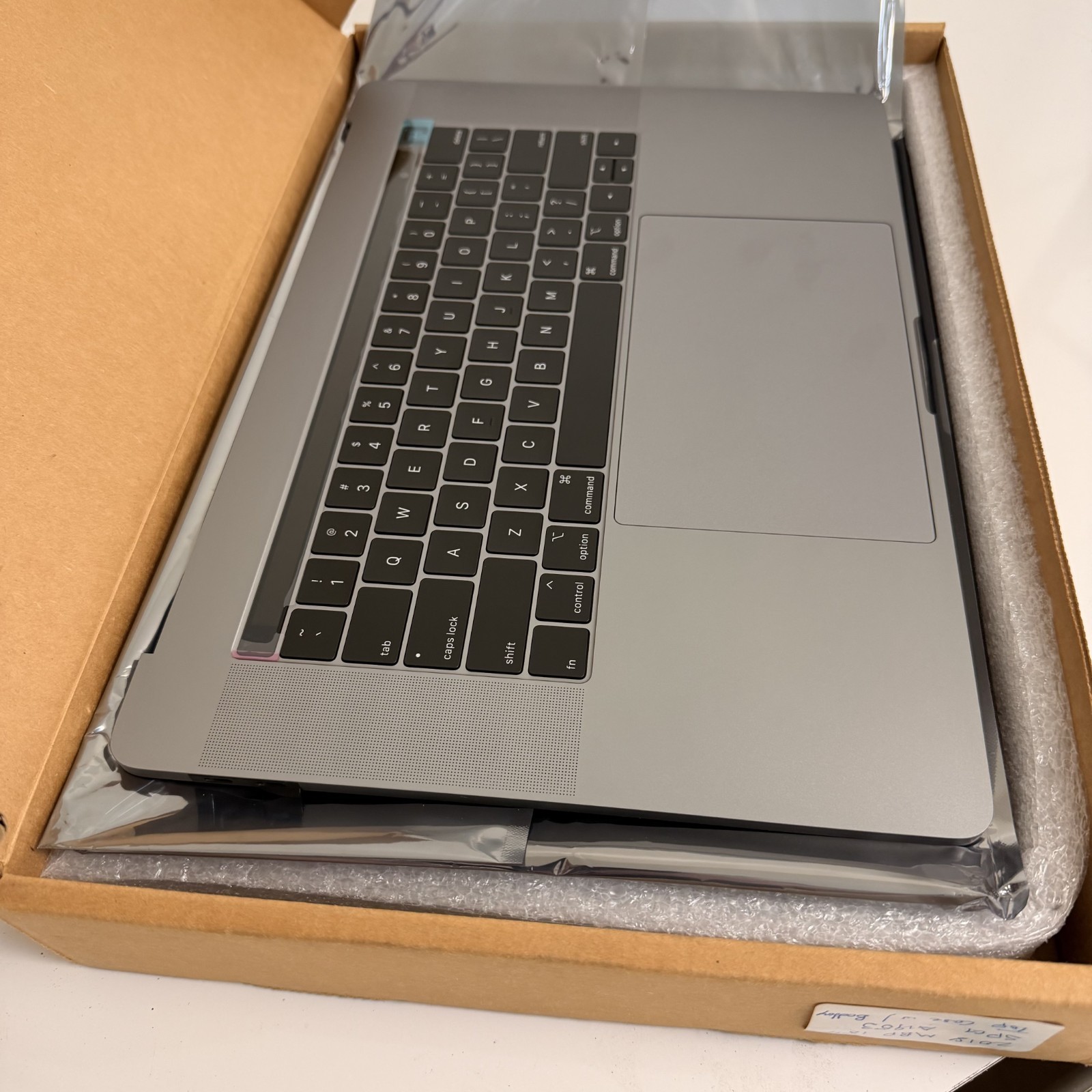New OEM Apple MacBook Pro 15″ A1990 Top Case Replacement Space Gray 661-10345