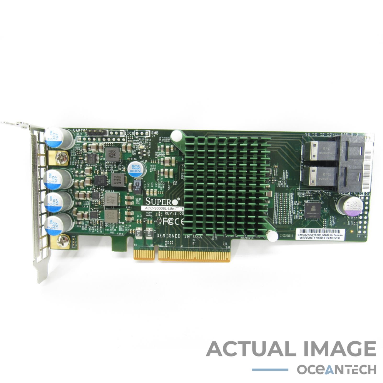 SuperMicro 8-Port 12Gb/s PCIe X8 SAS Host Bus Adapter AOC-S3008L-L8e