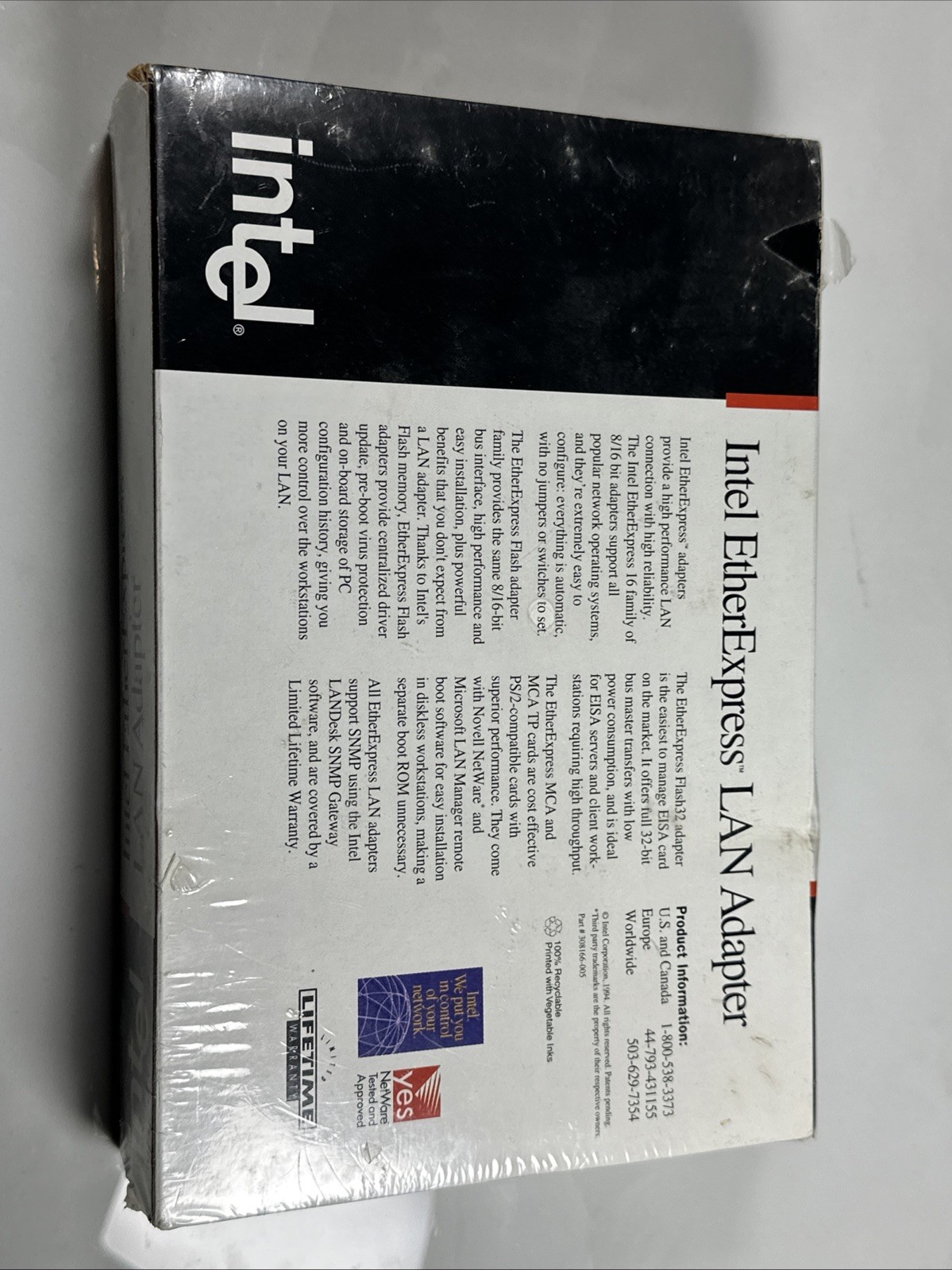 Intel EtherExpress LAN Adapter LAN Card Network Card MCLA8120