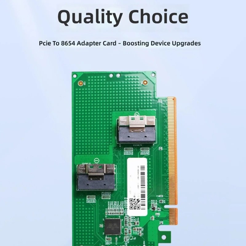 PCIe4.0 X16 Extension Card with Double SFF 8654 Port For Fast Data Servers