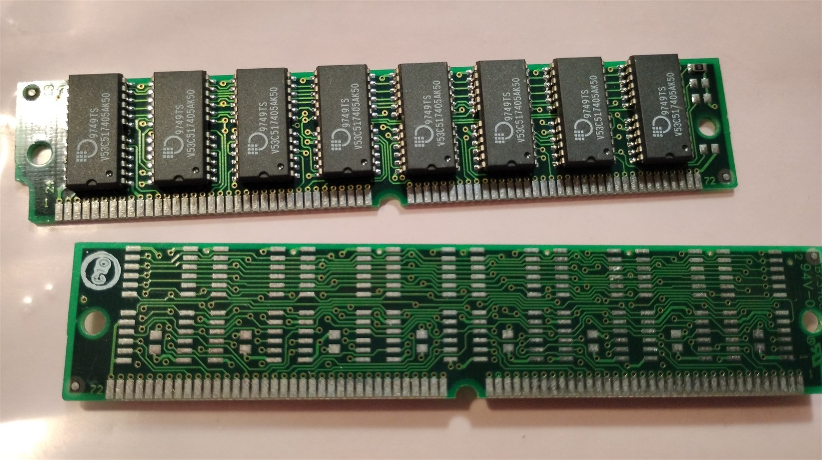 32MB 2x16MB 72-pin Simm EDO 60ns CENTON CPCB-324T MOSEL VITELIC 4Mx32 5V RAM Kit