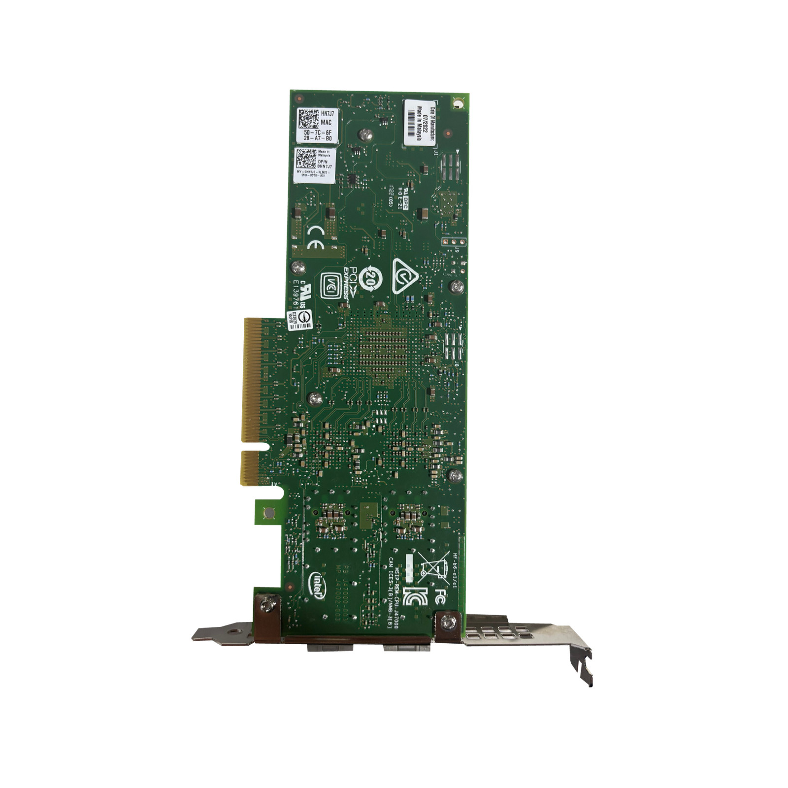 Dell Dual Port 25GbE SFP28 NIC Intel XXV710 PCIe Network Card High Profile