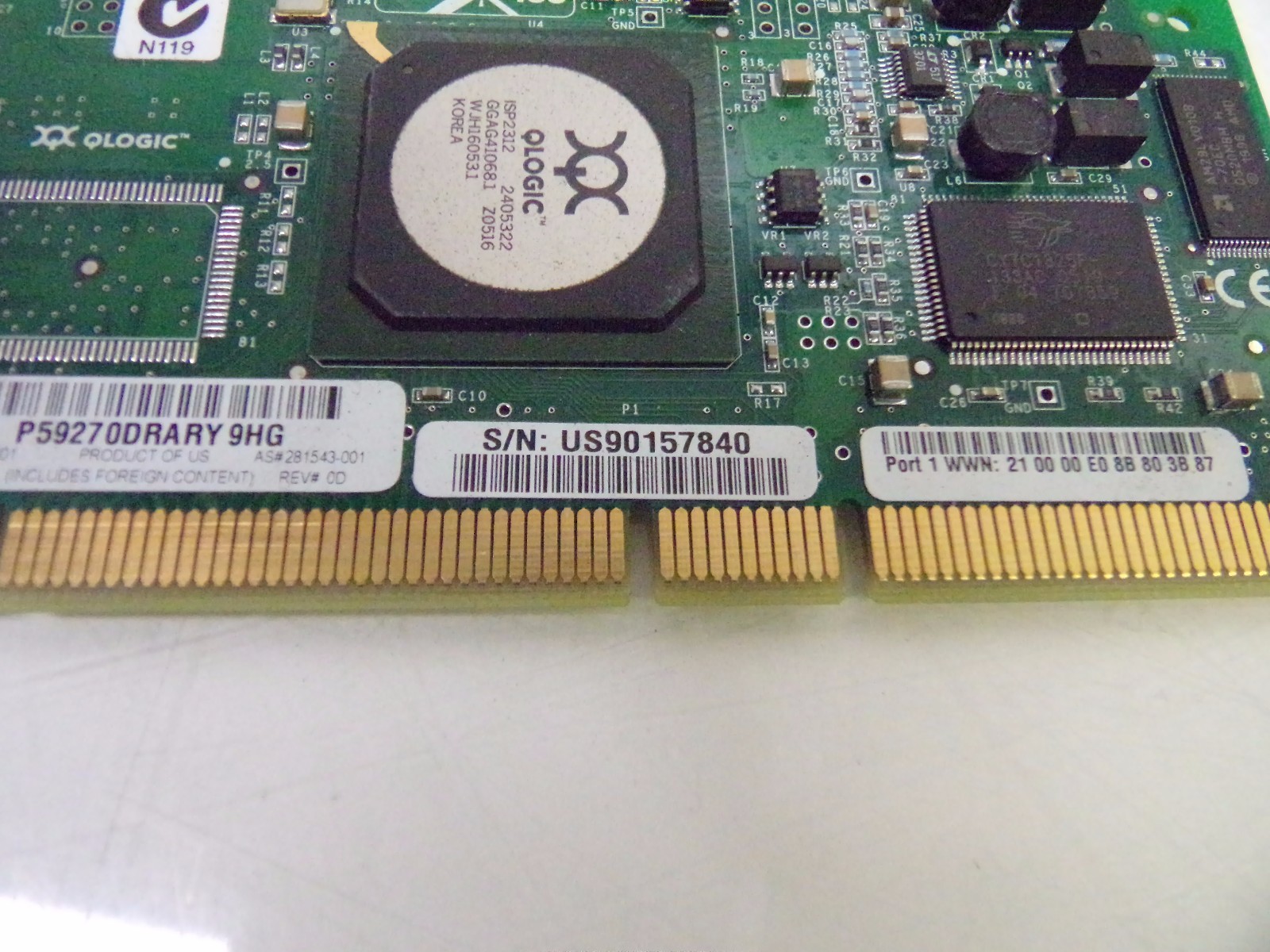 QLOGIC QLA2340 2GB PCI-X LC Fibre Channel Adapter