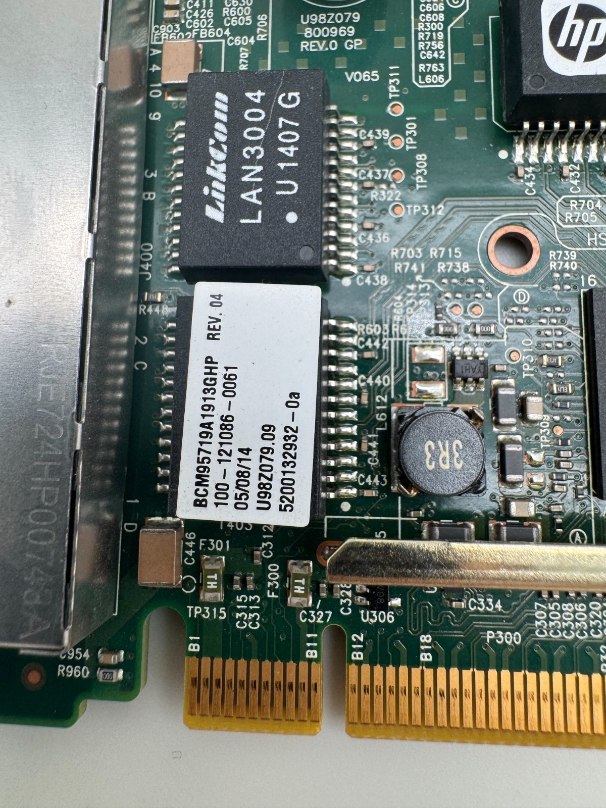 HP 331FLR FlexibleLOM 4-Port Gigabit Ethernet Adapter 629133-002 Lot of 3
