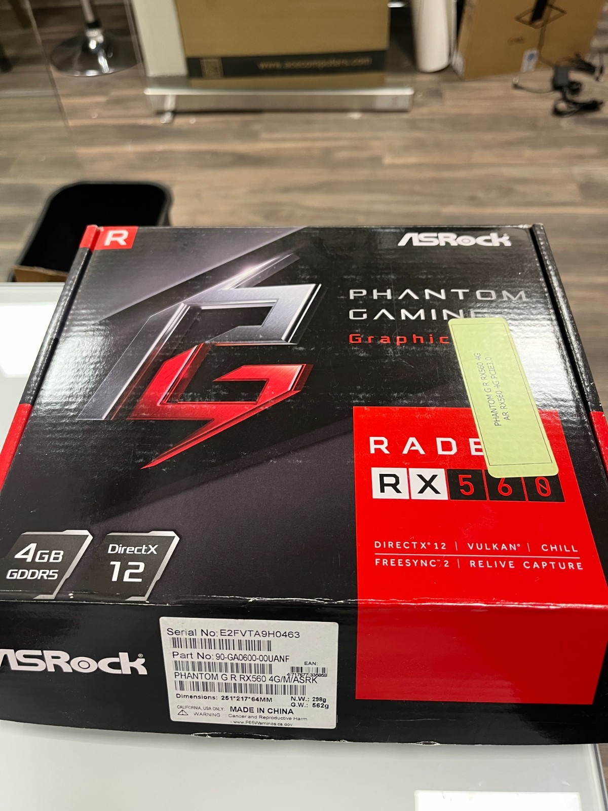 ASRock Phantom Gaming Radeon RX 560 4GB GDDR5 GPU