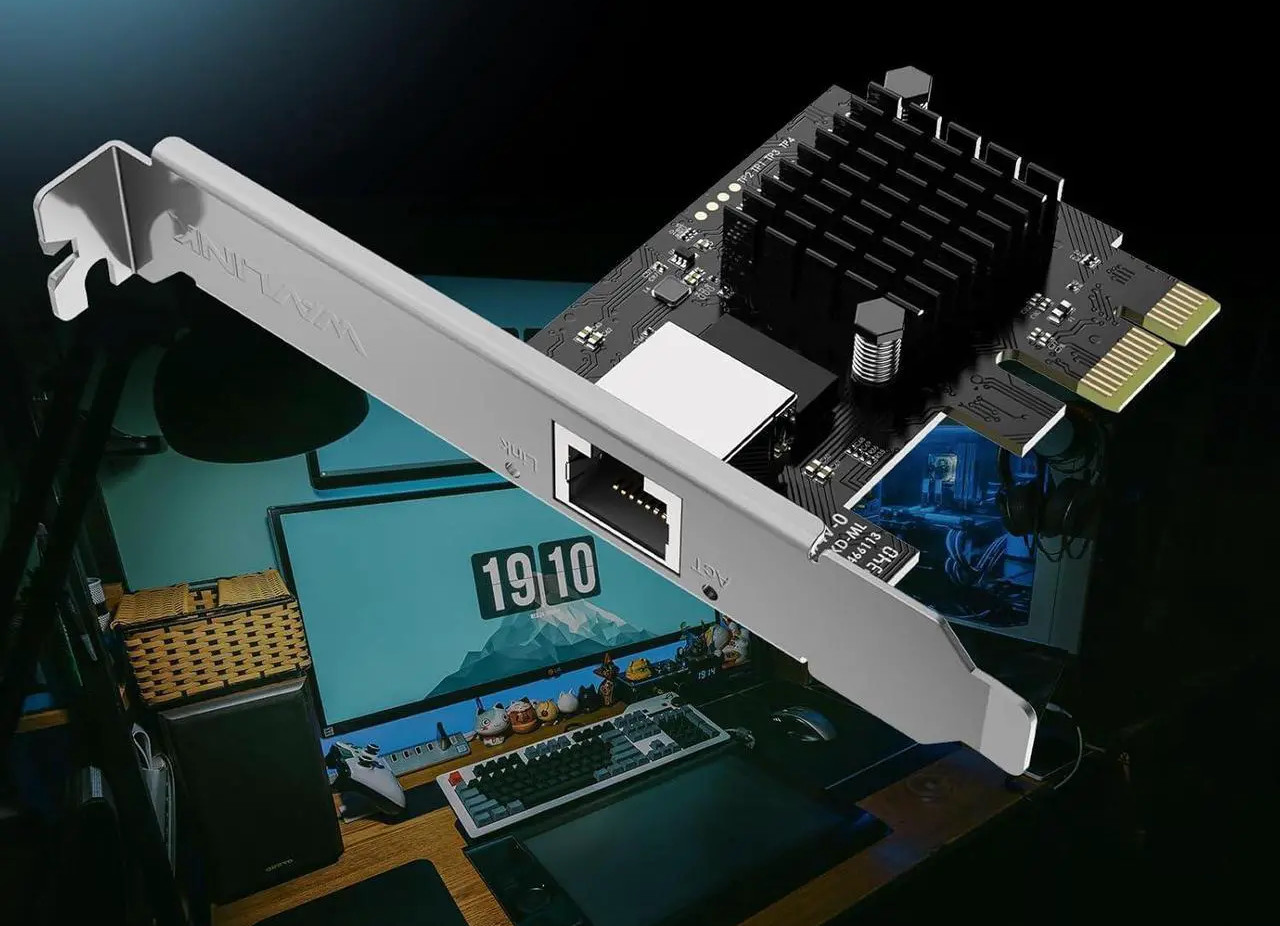 5Gb Network Card – PCIe to 5 Gigabit RJ-45 – Windows 10/11, Linux