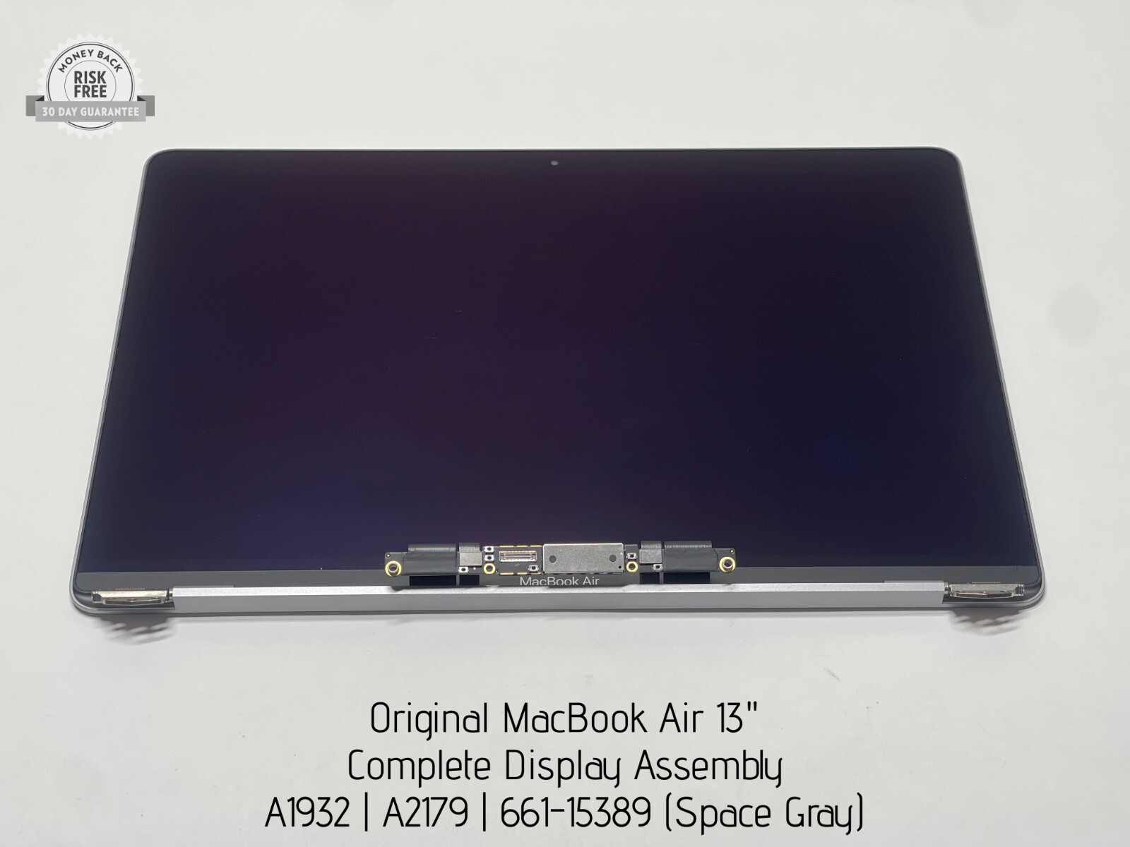 MacBook Air A1932 A2179 13″ Complete Display Assembly, 661-15389 (Space Gray)