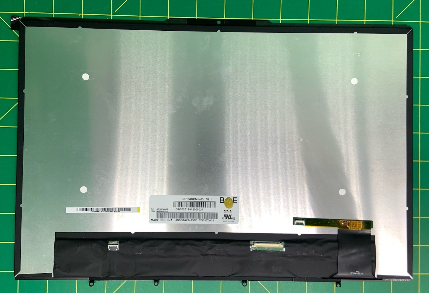 16″ 16:10 NE160QDM-N63 V8.1 LCD Touchscreen Assembly 40 Pins Replacement Laptop