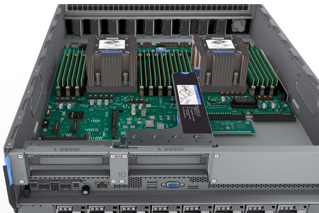 Lenovo ThinkSystem SR685a V3 PCIe Gen5 x16 FHHL Riser Board FRU 03LA689 AI NICs