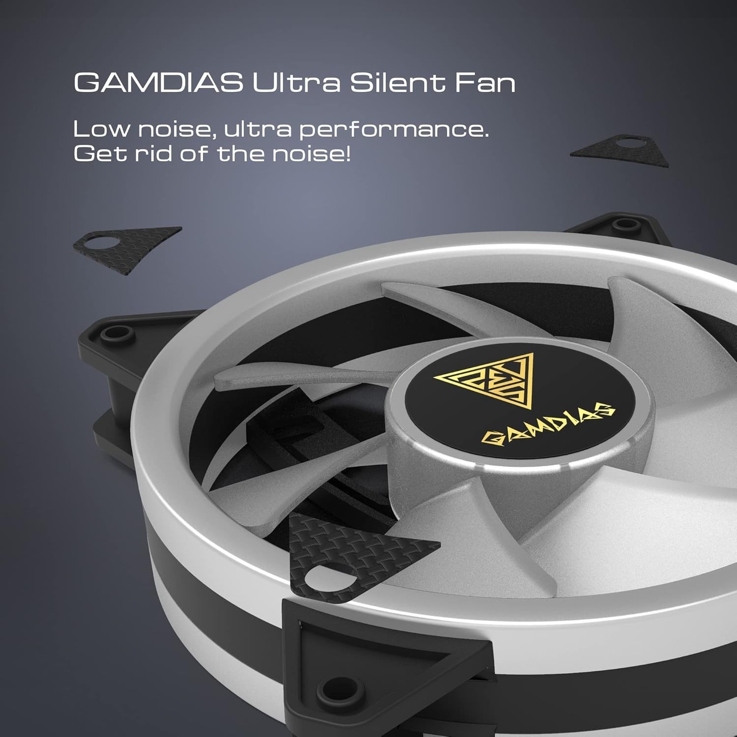 Gamdias Aeolus M2 1204R (4-in-1 Pack) 120MM ARGB Case Fan – NEW