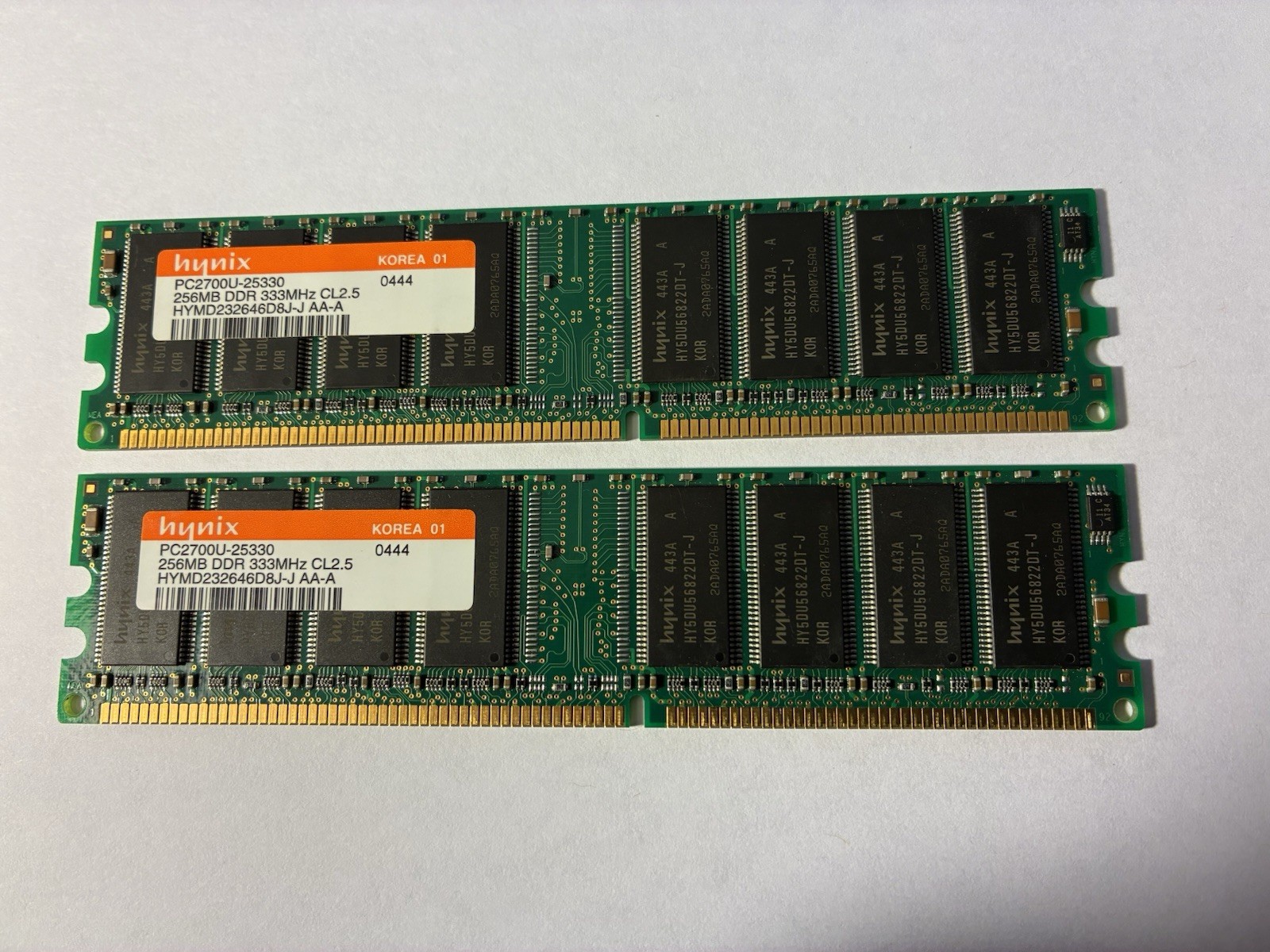 512MB Kit SK Hynix PC-2700U DDR 333 MHZ CL2.5