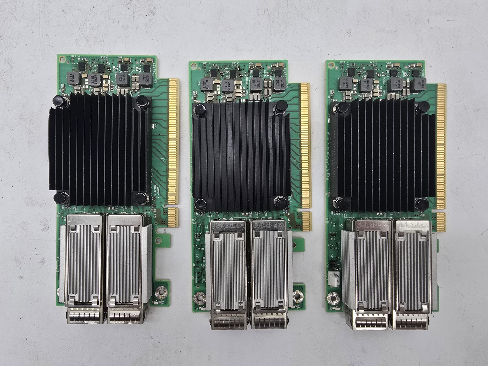 Lot Of 3 Mellanox ConnectX-5 VPI Adapter MCX556A-ECAT 100GbE QSFP28 PCIe