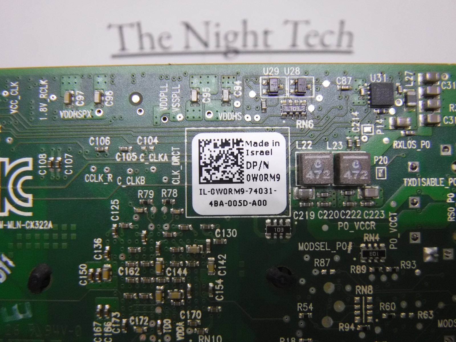 Dell Mellanox CX322A Connectx-3 10Gbs 2-Ports NIC High Profile W0RM9