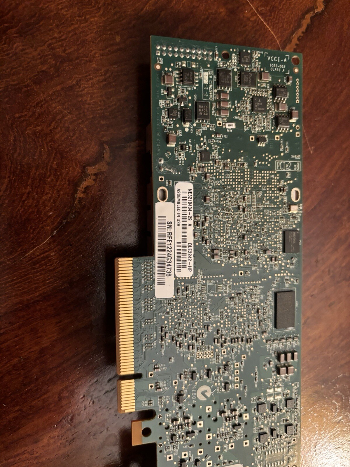HP NC523SFP QLE3242-HP Dual Port 10Gb Ethernet 10GbE SFP+ PCI-E NIC Network