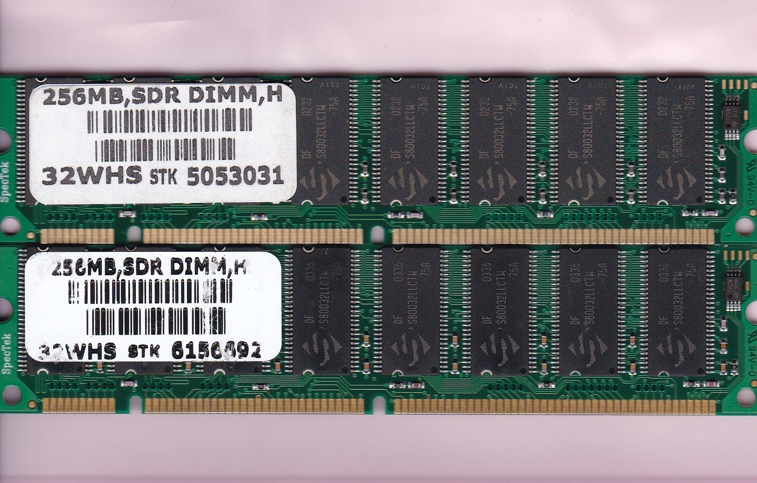 512MB 2x256MB PC-133 PNY Brand 32WHS SPECTEK Ram Memory Kit PC133 SDRAM 32Mx64