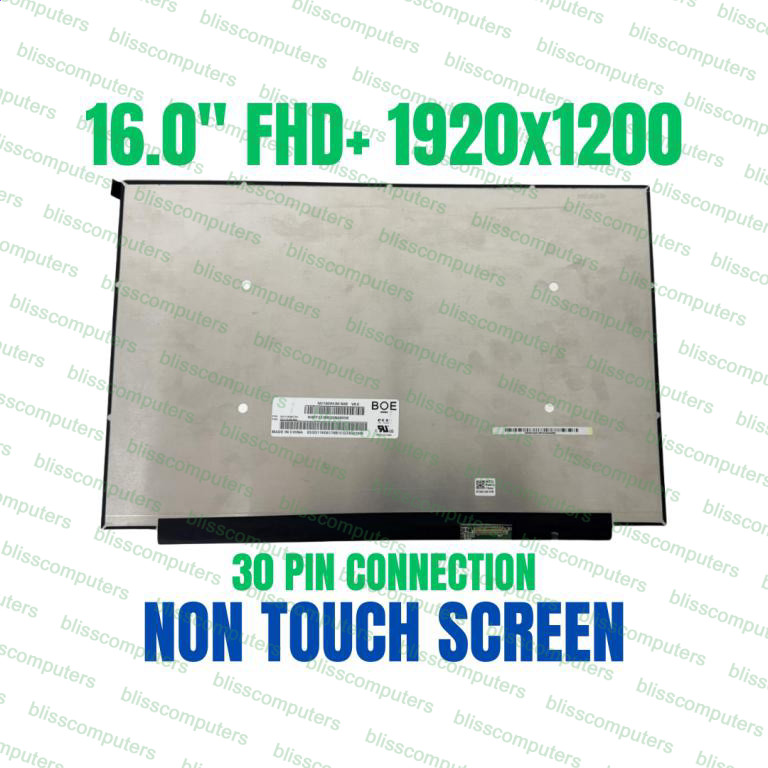 Lenovo 5D11K06180 SD11K06174 16″ FHD LED LCD Screen Display Non Touch 30 pin