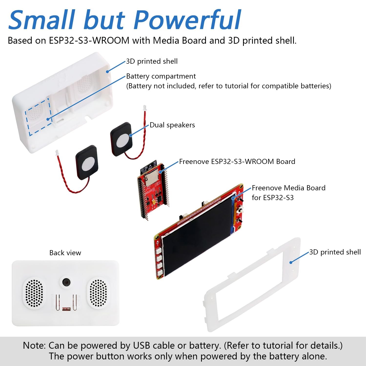 Media Kit for ESP32-S3 ESP32 S3 CAM 3.5 Inch Screen, Supporting OpenAI/XiaoZh…