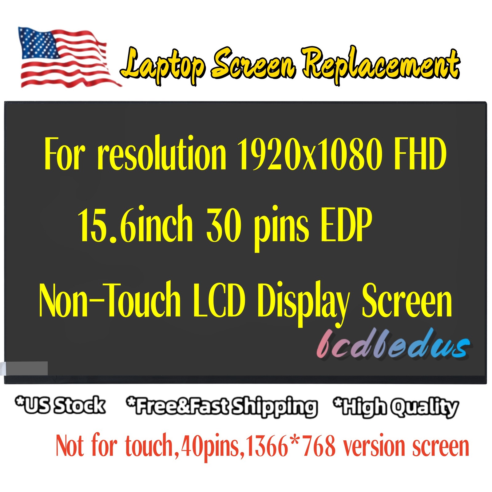 NE156FHM-N4X 15.6″ Laptop LED LCD Screen FHD 1920×1080 30pins Display New Panel