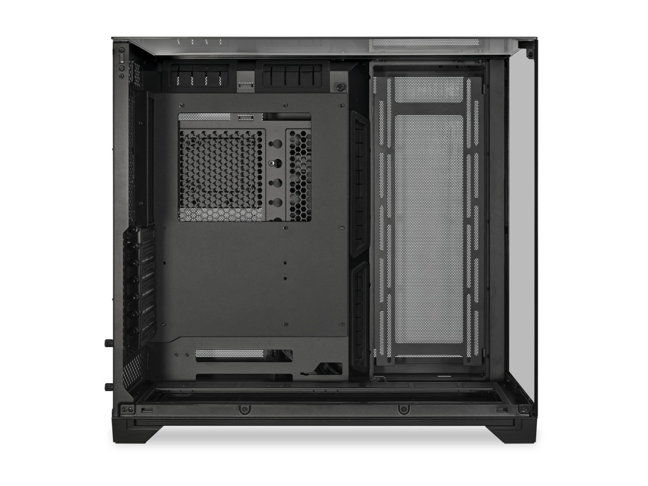 LIAN LI O11 Vision Black Aluminum/Steel/Tempered Glass ATX Mid Tower PC Case