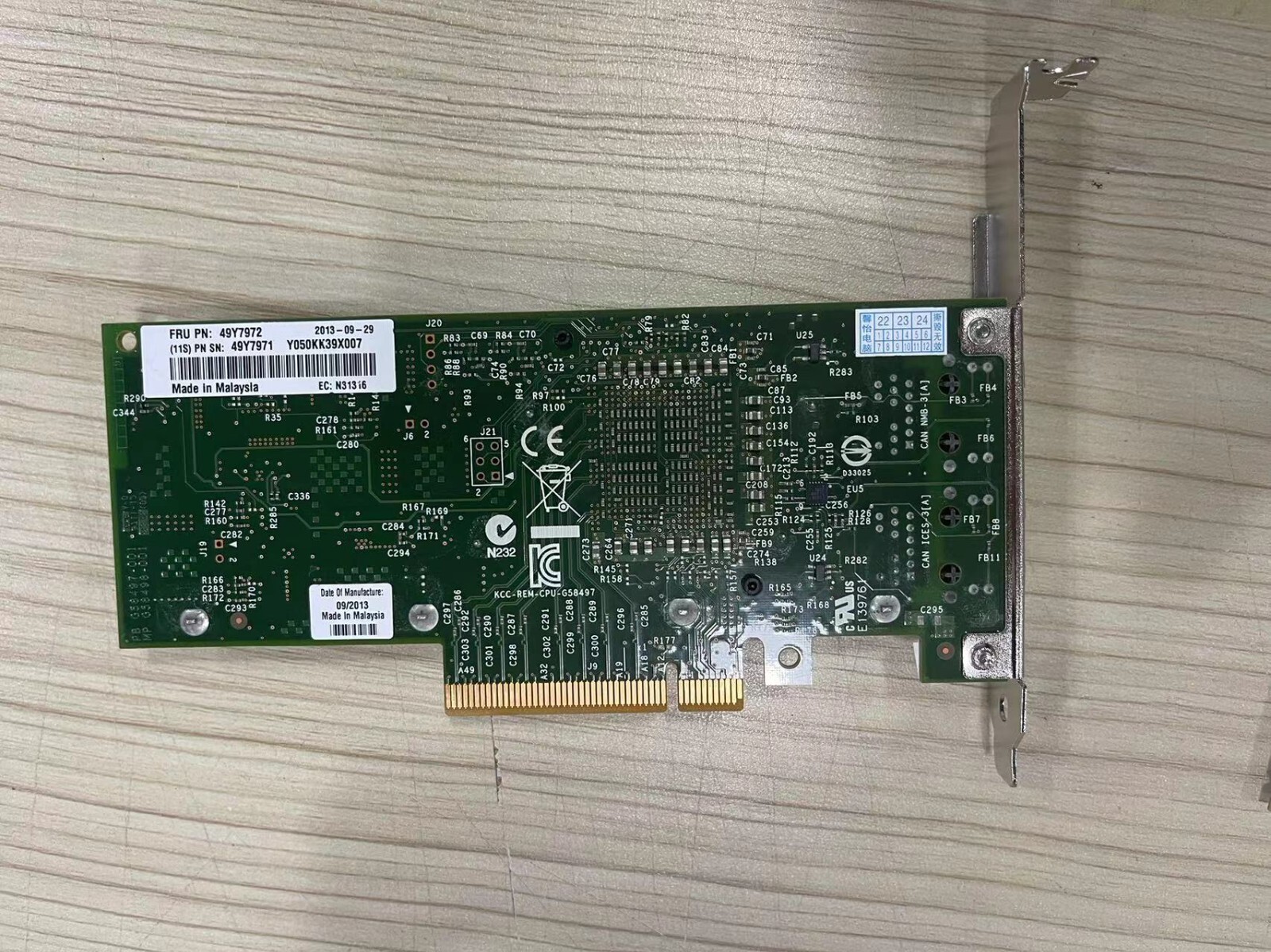 IBM 49Y7972 49Y7971 49Y7970 CONVERGED Dual Port 10G BaseT ADAPTER INTEL X540-T2